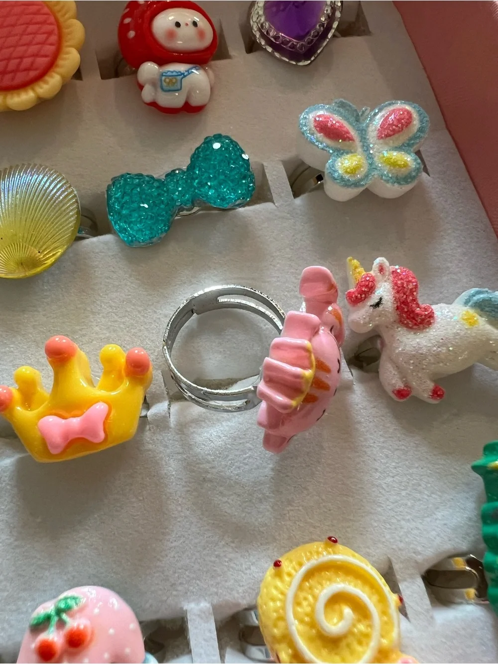 Pink SheepLittle Girl Jewel Rings and Celestial Tiara
